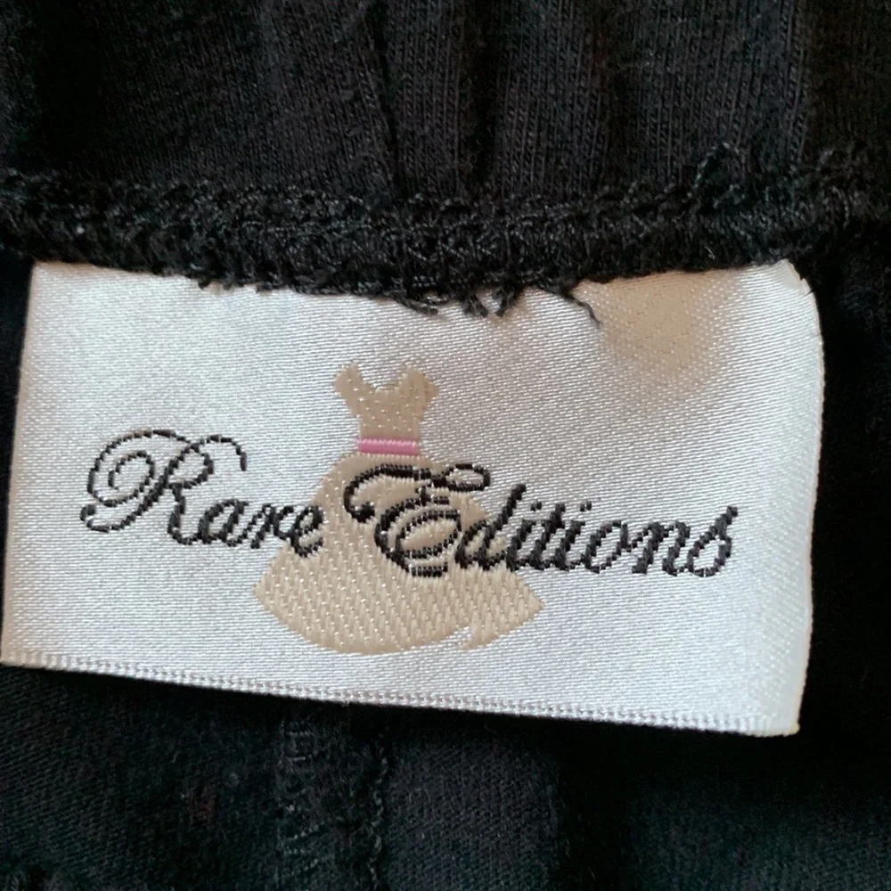 Rare Editions Toddler Top and Leggings, white and black, size 3T